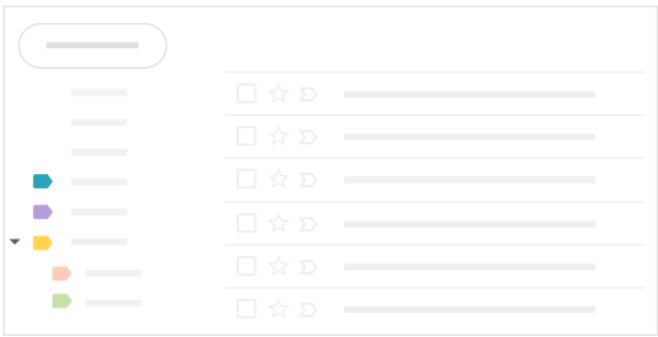 Gmail color label system visualization 