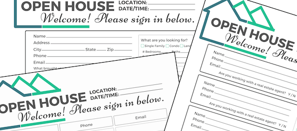 Free Open House Sign-in Sheets for Realtors in 2021