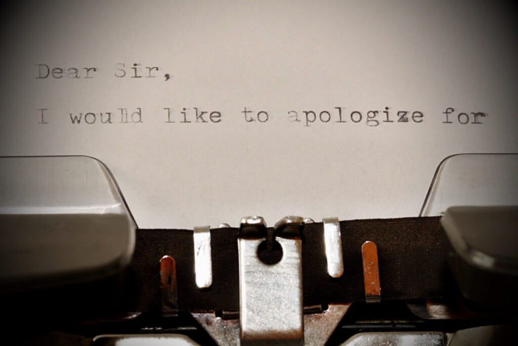 writing an apology email to client