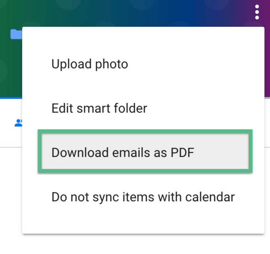 Export your emails to PDF with Folio